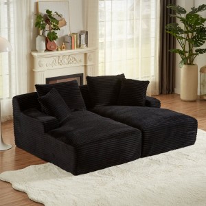 Bedroom Comfort: Fluffy, Assembled Loveseat - 1 of 4