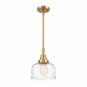 Bell - 1 Light Stem Hung Mini Pendant In Industrial Style-11.13 Inches Tall and 8 Inches Wide - 1 of 1