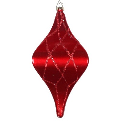 Vickerman 8" Candy Glitter Net Drop Christmas Ornament