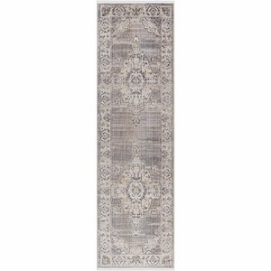 Hauteloom Zola Cream Brown Luxe Rug with Fringes - 1 of 4