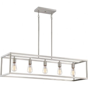 Quoizel Lighting New Harbor 5 - Light Island Pendant Light in  Brushed Nickel - 1 of 1