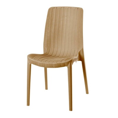 4pc Rue Stackable Rattan Dining Chairs - Lagoon