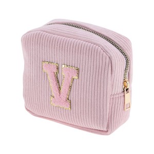 Unique Bargains Letter V Pattern Makeup Bag 1 Pc - 1 of 4