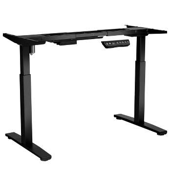 Costway Electric Stand Up Desk Frame Single Motor Height Adjustable w/ Controller White\Black