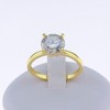 Amore Engagement Ring Women Solitaire  Moissanite Sterling Silver Ginger Lyne Collection - 2 of 4