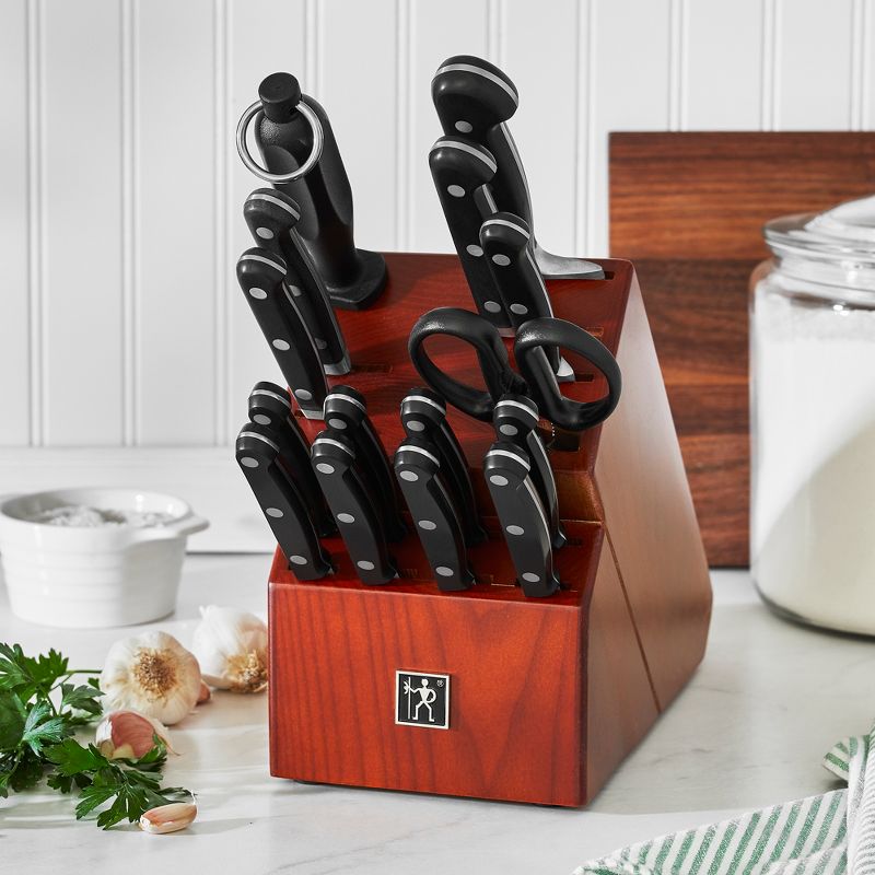 HENCKELS Classic Precision 16-Piece Kitchen Knife Set with Block, Chef Knife, Steak Knife Set, 5 of 7