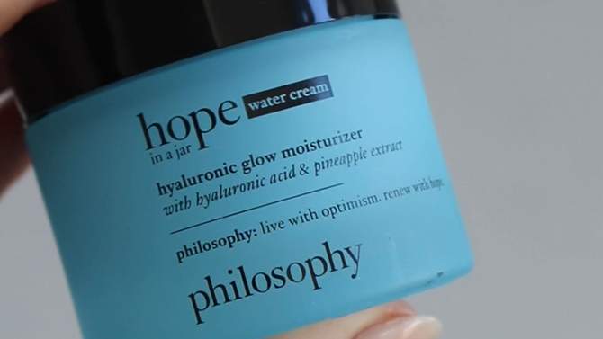 philosophy Hope In A Jar Water Cream Hyaluronic Glow Moisturizer - 2 fl oz - Ulta Beauty, 2 of 11, play video