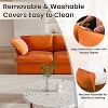122.82" Cloud Modular Sectional Sofa,L Shaped Couch Down Filled with Chaise Ottoman,Deep Seat Couches for Living Room,Cushion Covers Removable - 4 of 4