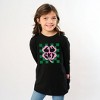 The Juniper Shop Lucky Clover Checkered Youth Long Sleeve Tee - 2 of 3