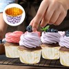 Unique Bargains Round-Grid Greaseproof Single-sided Aluminum Foil Cupcake Liners 100 Pcs - 4 of 4