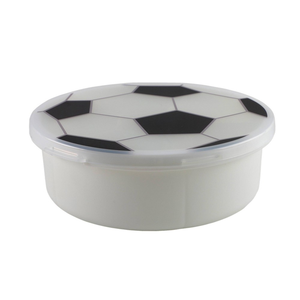 Cook With Color Soccer Ball Figural Food Storage Container Snack Box