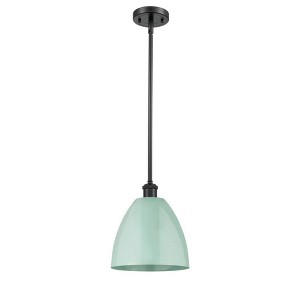 Plymouth Dome - 1 Light Stem Hung Pendant In Industrial Style-10.88 Inches Tall and 9 Inches Wide - 1 of 1