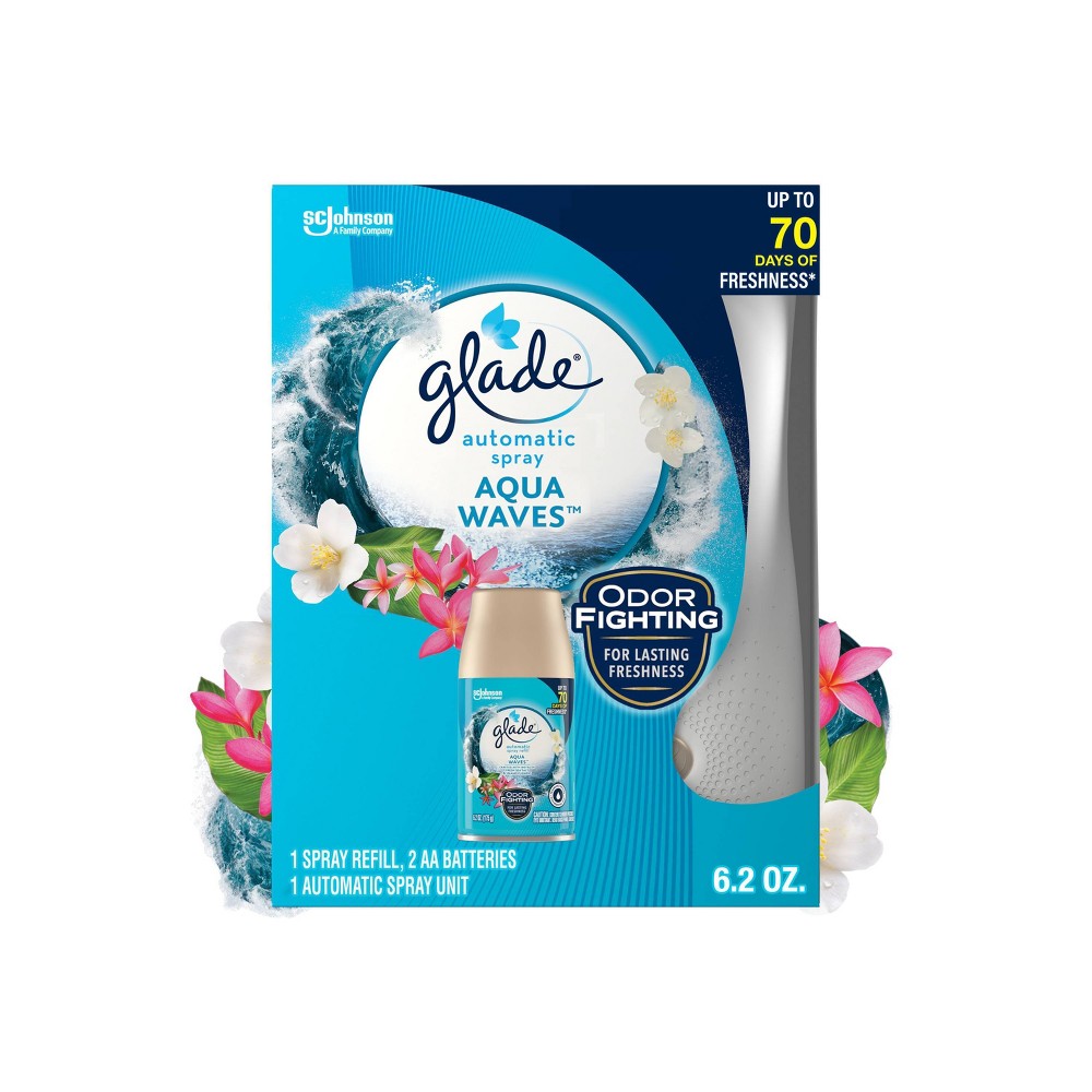 Photos - Air Freshener Glade Automatic Spray  - Aqua Waves - 6.2oz 