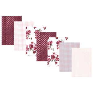 Luvable Friends Hudson Baby Flannel Burp Cloths 7pk Set - 1 of 2