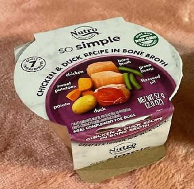 Nutro So Simple Meal Complement Chicken Duck Adult Wet Dog Food