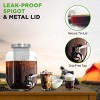 NutriChef 1 Gallon Glass Cold Brew Coffee Maker with Stainless Tap and Spigot Metal Lid Filters - 4 of 4