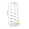 YIYIBYUS Free-Standing Shoe Rack, Retail Boutique Shoe Display Shelf, White - 4 of 4