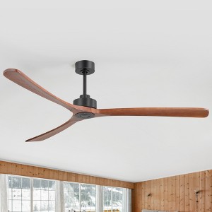 Airsurfer 72-inch Ceiling Fan with 3 Solid Wood Blades and Remote without Light - 1 of 4