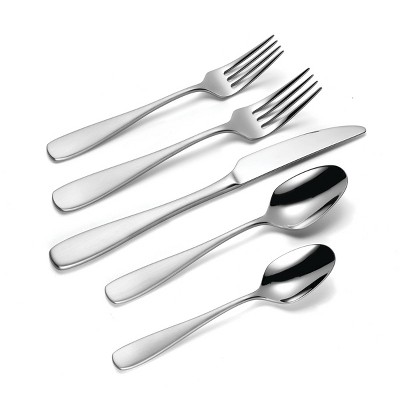 Oneida 45pc Ainsley Flatware Set: Stainless Steel Silverware, Service for 8, Dishwasher-Safe, Includes Serving Utensils