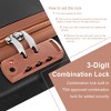 Lyngins Expandable 28 Inch ABS Hard Shell Luggage, Checked Suitcase/Away Luggage, TSA Approved 3-Dial Lock, Quiet Double Universal Wheels - 3 of 4