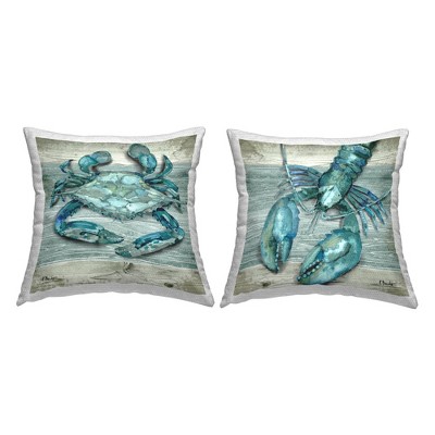 Stupell Industries Blue Crab Marine Life, 18 x 18