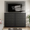 4-Drawer Dresser for Bedroom, White Modern Tall Chest of Drawers - Storage Dresser with Anti-Tip Design - 4 of 4