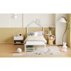 Okak Twin/Full Platform Bed Frame with House-Shaped Headboard and 2 Drawers Metal Storage Bed for Kids No Box Spring Needed Easy Assembly - 3 of 4