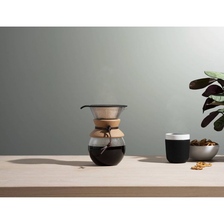 Bodum 8 Cup 34oz Pour Over Coffee Maker: Permanent Screen Filter, Cool Touch Handle, Dishwasher Safe, 6 of 7