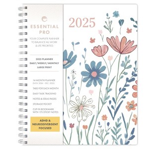 Global Printed Products Essential Pro Monthly & Weekly Planner 8.5" x 11" CY 2025 (Colorful Botanicals) - 1 of 4