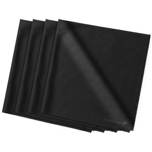 Fosmon 4 Pack Reusable Microfiber Cleaning Cloth for Glasses, 16x16 Multi Surface Screen Cleaner Cloths for Eyeglasses Camera Lens Monitor Laptop & TV - 1 of 4