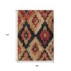 HomeRoots 8' X 10' Rust And Charcoal Aztec Washable Indoor Outdoor Area Rug - 3 of 4