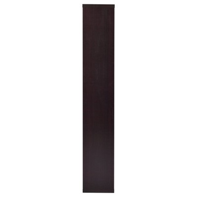 Contemporary Cappuccino 70.5" Asymmetrical Cube Bookcase