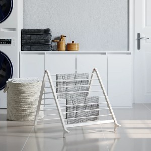 vidaXL Drying Rack for Bathtub Extendable 20.9"-35.4" Aluminum - 1 of 4