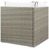 Modway Repose Wicker Rattan Outdoor Patio Corner Sectional Sofa Chair with Cushions in Light Gray White - 3 of 3