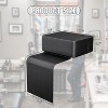 Sandinrayli Salon Booster Seat for Kids,Barber Leather Cushion Pads for Salon Hair Chair Stylist,Oversize,Black - 4 of 4