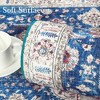 Area Rug Washable Rug Bohemian Vintage Rug Vintage Floor Cover Traditional Rug, 8' x 10' Blue - 4 of 4