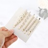 Unique Bargains Girl's Pearl Simple Cute Style Metal Hair Clip White 1 Set of 5 Pcs - 2 of 4