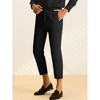 Lars Amadeus Men's Slim Fit Pleated Front Ankle Length Tapered Dress Pants - 2 of 4