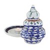 Blue Rose Polish Pottery 1289 Zaklady Christmas Tree Luminary - 2 of 4