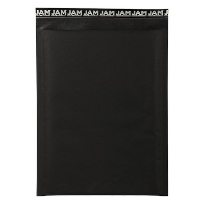 JAM Paper Bubble Lite Padded Mailers 9 x 12 Black Kraft KP9X12BL