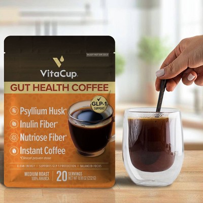 VitaCup Gut Health Medium Roast Instant Coffee - 8.18oz