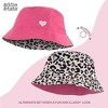 Kids Bucket Hat for Girls & Boys, Packable Fun & Cool Reversible Beach Sun Teen Toddler Bucket Hat with Sunglasses 3-14Y - 2 of 4