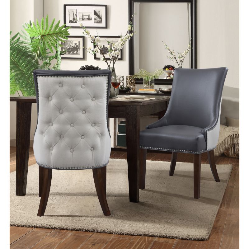 Iconic Home Nailhead Trim Dining Chair, Taylor, 2 of 9