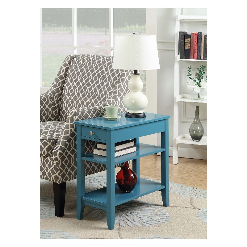 American Heritage 3 Tier End Table with Drawer - Breighton Home, 4 of 7