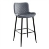 RISOKEYS Set of 2 Pub Height Chairs with Velvet Upholstery - Casual Dining Furniture with Metal Legs, 29" Seat Height, Suitable for Bar - 4 of 4