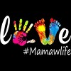 Junior's Design By Humans Love Hands and Feet #Mamawlife By Chos T-Shirt - 2 of 2