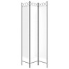 vidaXL 3-Panel Room Divider White 47.2"x86.6" Fabric - 4 of 4