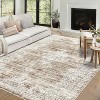 coucheta Washable Vintage Medallion Rug for Bedroom, Farmhouse Non-Slip Retro Floral Print Distressed Carpet, for Living Room, Dining Room, Office - 2 of 4
