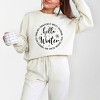 Simply Sage Market Hello Winter Circle Lightweight Garment Dyed Sweatshirt - 2 of 4