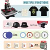 HOMDOX 12'' x 15'' 5/8-in-1 Upgraded Sublimation Heat Press 360° Swivel Swing Away Digital Dual-Tube Heating for DIY T-Shirt/Cap/Mug/Plate/Tumbler - 4 of 4